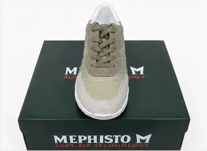 Mephisto Matcha kaki leren sneakers - Nieuw met doos - Maat 41,5 – photo 4